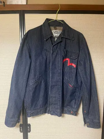 에비수 야마네 데님 자켓 빨간 갈매기