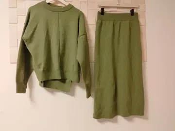 로리즈팜 롱 스커트 니트 셋업 F