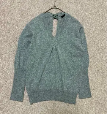 타라 자몽 캐시미어 100% 니트 S 그레이 고급 소재