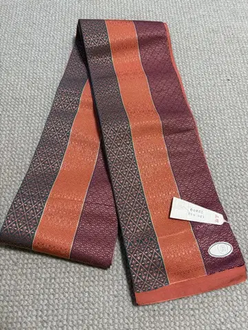 본고장 치쿠젠 하카타 코부쿠로 오비 한폭 오비 미사용