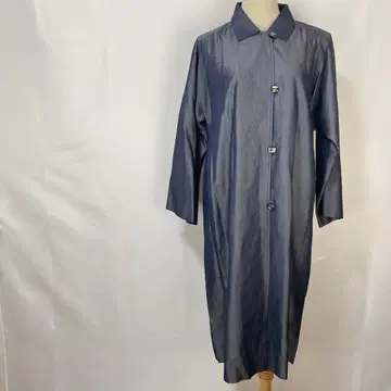 새상품급 roga 실크 100% 겉옷 스프링 롱 코트 FREE