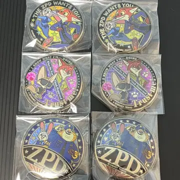 주토피아 금 배지 캔뱃지