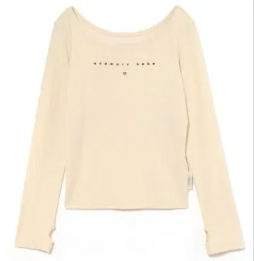 andmary Mybebe logo tops ivory