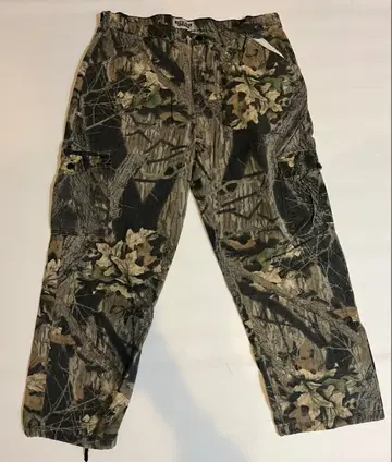 90s 리얼트리 카모 카고 팬츠 밑단 드로우 코드