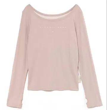 andmary 마이베베 로고 탑 핑크 베이지