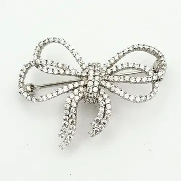 [ 미사용 새상품 ] 리본 모티브 브로치