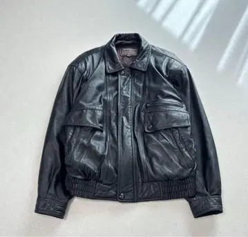 빈티지 레더 봄버 재킷 A2 천연 가죽 쇼트 기장