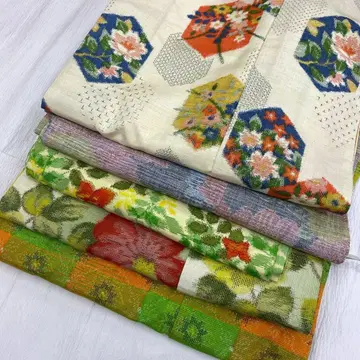 6835 기모노 종합 세트 리메이크 꽃무늬 컬러풀