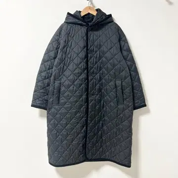 프레임워크 별주 LAVENHAM 롱 퀼팅 코트 블랙 36