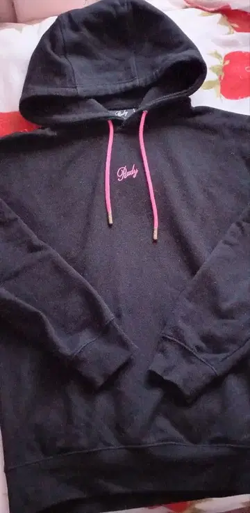 Rady 네온 핑크 로고 후드티 후디 레이디