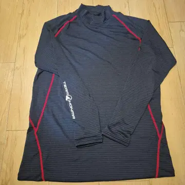 TEAM HONMA 블랙 긴팔 터틀넥 셔츠