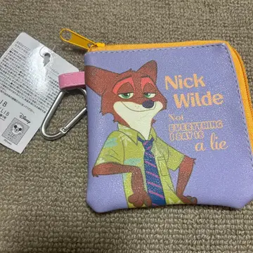 주토피아 닉 카라비너 포함 코인 케이스