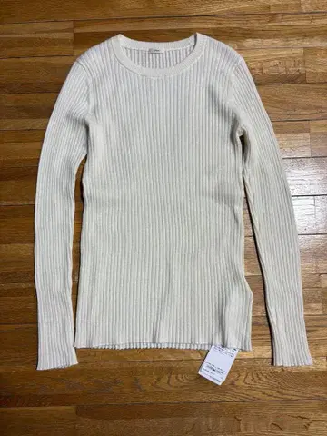 미사용 새상품 완판 IENA [ 추가 ] 이탈리아 얀 RIB 크루 풀오버