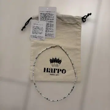 harpo 칼세도니 목걸이 초커 돌 비즈 스퀘어