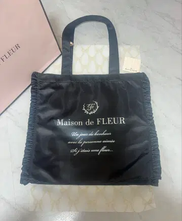 택 포함 새상품 Maison de FLEUR 대용량 토트백 블랙