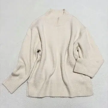 코카 보틀넥 니트 스웨터 사이드 슬릿 오버 사이즈 M