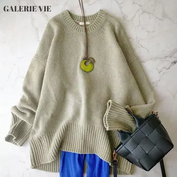 갤러리 비 파인 울 크루넥 풀오버 울 100%