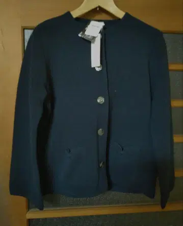 노카라 니트 자켓