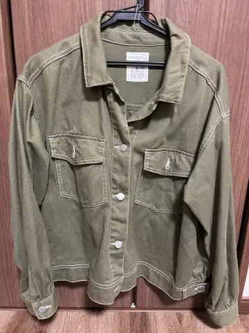 As know As plus 데님 자켓 카키