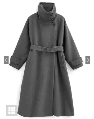 그레일 2Way 벨트 포함 스탠드 카라 롱 코트 [ze840]