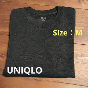 UNIQLO 다크 그린 오버 사이즈 맨투맨 남녀 공용 M