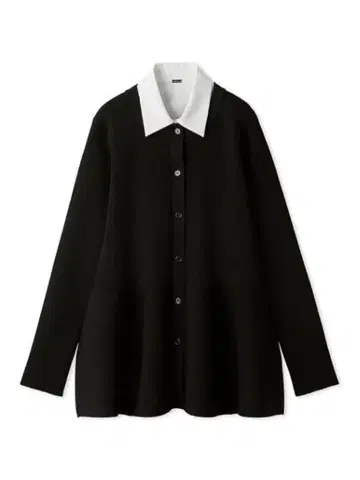 Mila Owen 2way 카라 부착 페플럼 니트탑