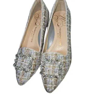 GINZA WASHINGTON 트위드 비쥬 펌프스