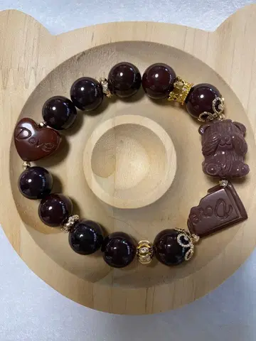 아라시안 마노 곰돌이 디자인 팔찌