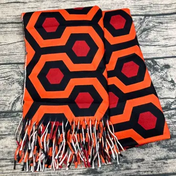 샤이닝 오버룩 호텔 카펫 패턴 머플러 대형 스톨 미사용