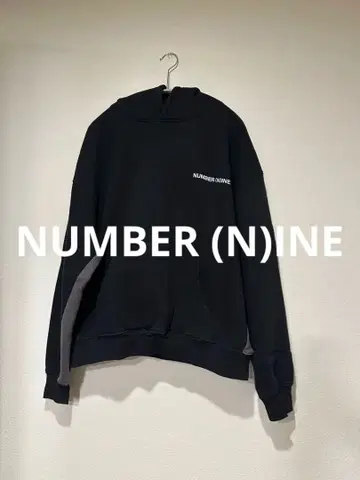 넘버나인 블랙 후드티 S 속기모