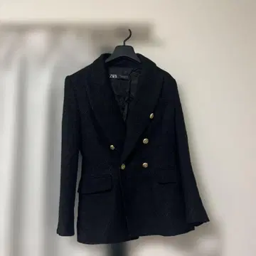 ZARA 네이비 더블 브레스트 테일러드 자켓 S 사이즈