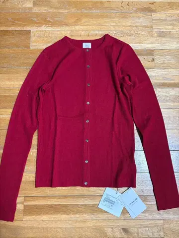 이번 시즌 완판 IENA LA BOUCLE 울 골지 가디건 레드