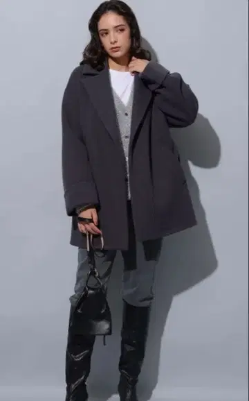 Arpege story 미들 기장 테일러 리버 코트