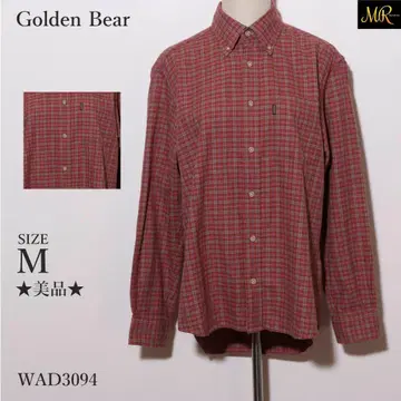 새상품급 골든 베어 상의 셔츠 긴팔 체크 버튼 다운 캐주얼