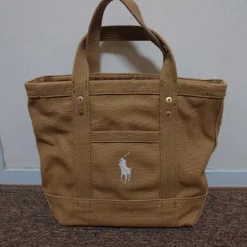 폴로 랄프 로렌 베이지 토트백
