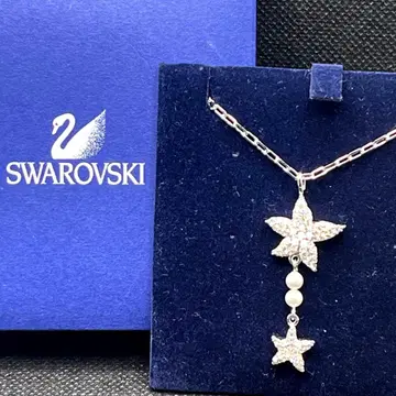 박스 포함 스와로브스키 스타 모티브 목걸이 여성용 크리스탈