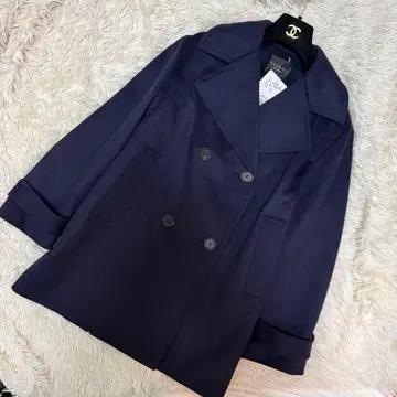 새상품 베르메이유 페예나 피 코트 울 캐시미어 네이비