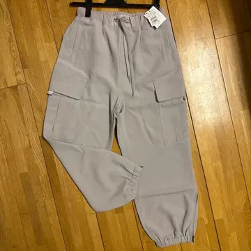 LASUD 라이트 그레이 카고 팬츠 14