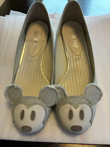 다이애나 Disney 미키 미니 플랫슈즈 그레이
