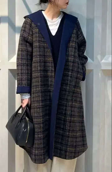 [ 미사용 새상품 ] 캘런솔로지 리버 체크 코트 2025aw