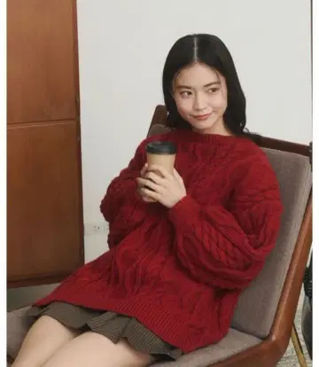 moitytto 백 오픈 니트 풀오버