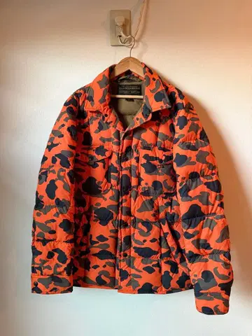 Filson 일본 미발매 정가 7만 엔 이상 다운 자켓 오렌지 카모플라주