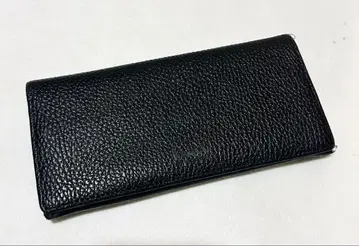 KANSAI 블랙 가죽 장지갑