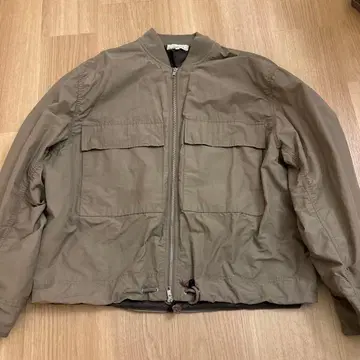 카키 집업 자켓