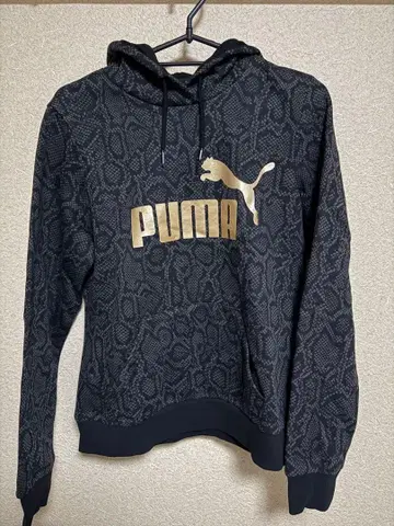 [ 미사용 새상품 ] PUMA 여성용 레오파드 무늬 후드티
