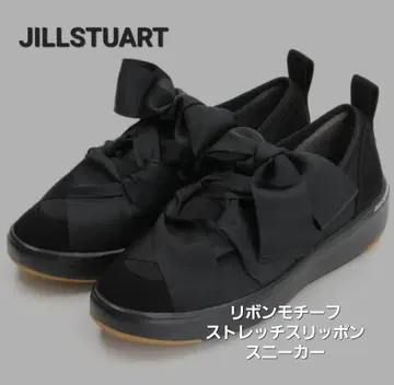 JILLSTUART 리본 모티브 스트레치 스니커즈 블랙