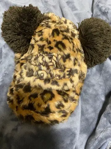 도쿄 디즈니 리조트 레오파드 무늬 캡