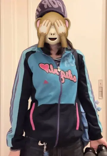 [착용 사진 있음] adidas 트랙 자켓 헤이세이 여자 스카이블루