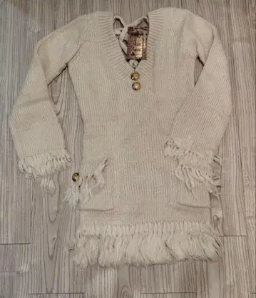 다이아 니트 미니 원피스