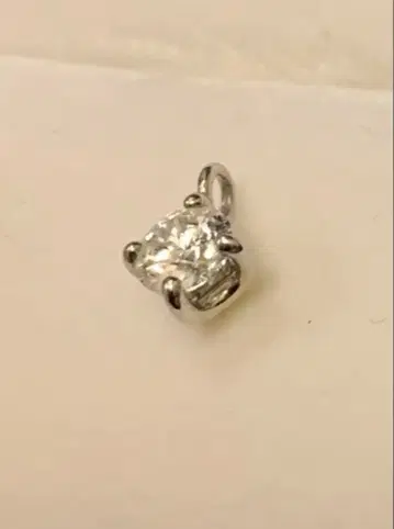 싱글 볼 다이아몬드 펜던트 탑 플라티나 감정서